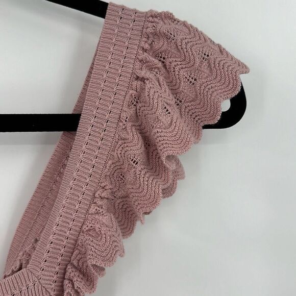 Reset by Jane Womens Ruffle Callie Top Pink Size Small - Picture 5 of 8